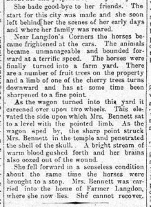 Ambrosia Bennett Elmira Gazette Oct 26 1892 a (2)